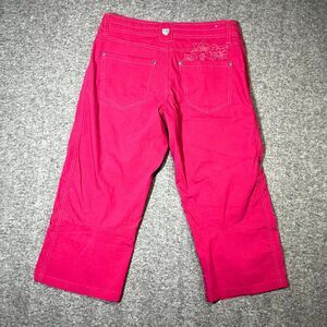 Kuhl Pink Kendra Capri Hiking Pants Women's Size 4 Cropped Flower Embroidery